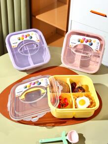 Caja de almuerzo creativo estilo japones dulce con múltiple compartimentos para estudiantes , de plástico - Amarillo - Ver 2