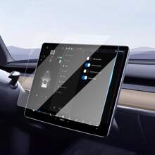 Kính cường lực Bảo vệ màn hình Đối với Tesla Mô hình Y 3 Bảng điều khiển trung tâm ô tô Chống chói HD Phim ảnh Sự bảo vệ Phụ kiện - Trong sáng - Xem 8