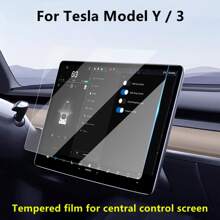 Kính cường lực Bảo vệ màn hình Đối với Tesla Mô hình Y 3 Bảng điều khiển trung tâm ô tô Chống chói HD Phim ảnh Sự bảo vệ Phụ kiện - Trong sáng - Xem 1