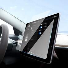 Kính cường lực Bảo vệ màn hình Đối với Tesla Mô hình Y 3 Bảng điều khiển trung tâm ô tô Chống chói HD Phim ảnh Sự bảo vệ Phụ kiện - Trong sáng - Xem 2