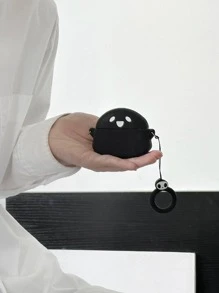 Funda compatible con Airpods con diseño de dibujos animados - Negro - Ver 1