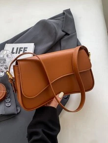 新品上市 百搭时尚单肩包，适合工作和购物 - 紅木色 - 查看 6