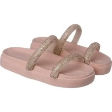 Women Flat Sandals - 乾枯玫瑰色 - 查看 2