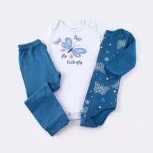 Baby Girls Bodysuits - Màu Hồng baby - Xem 4