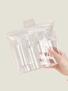 旅行可再填充瓶套裝噴霧乳液洗髮水沐浴露管裝瓶化妝品空液體容器便攜式工具補充裝 - 白色 - 查看 2