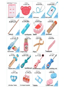 假裝玩醫生/醫師玩具套裝 - 彩色 - 查看 7