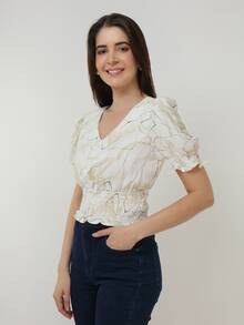 Women Tops - Màu vàng - Xem 5