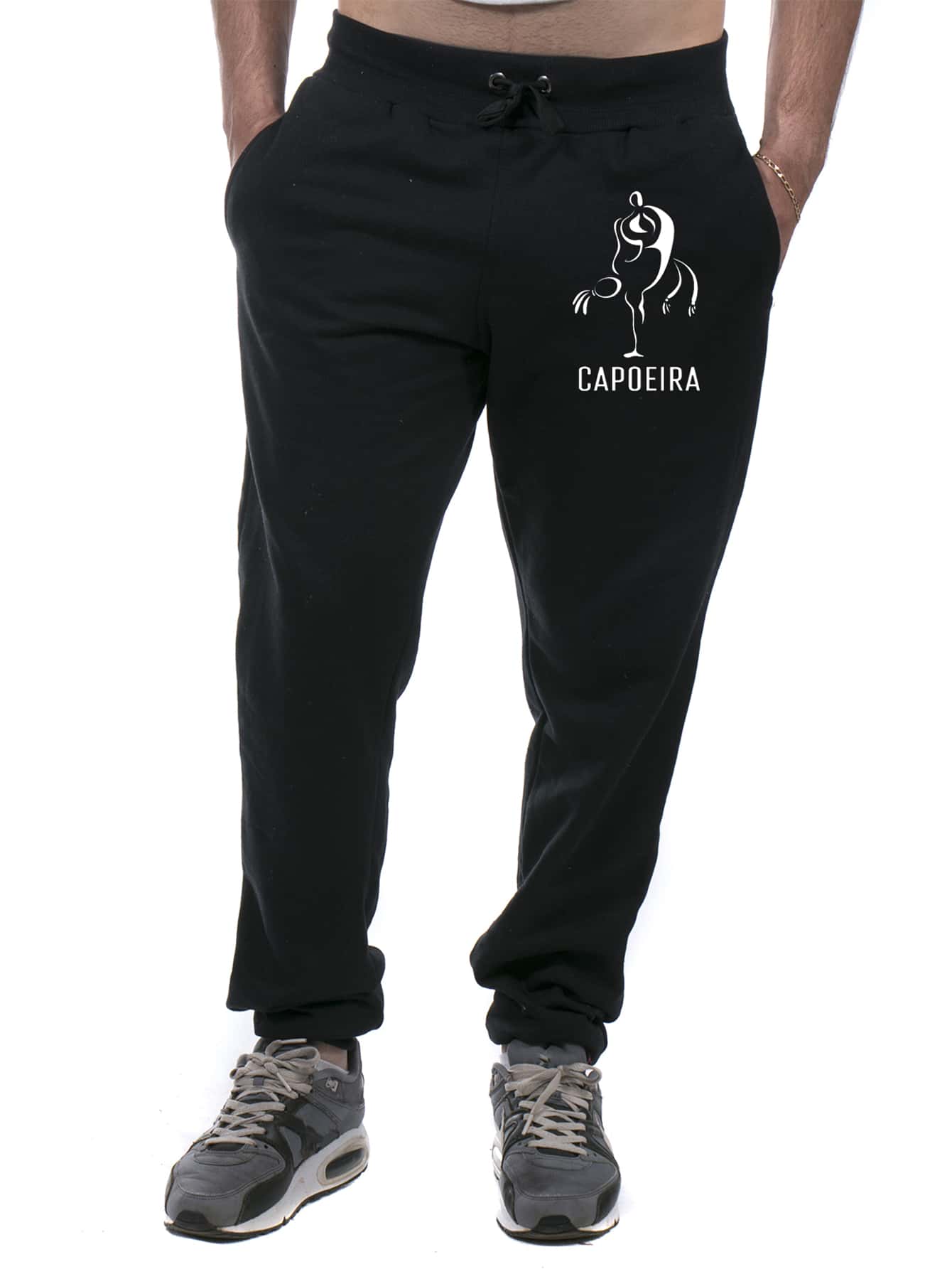 Men Sweatpants - 黑色 - 查看 1