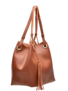 Women Shoulder Bags - 駝色 - 查看 2