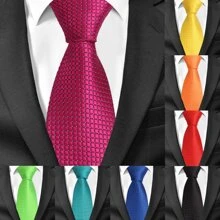 1入組男士黑暗的綠色銀絲綢般的領帶適用於正式商業套裝或者連衣裙,8cm寬度