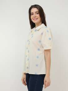 Women Blouses - Màu be - Xem 5