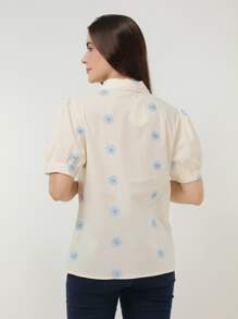 Women Blouses - Màu be - Xem 6