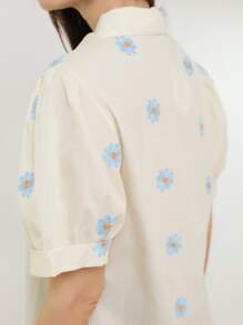 Women Blouses - Màu be - Xem 7