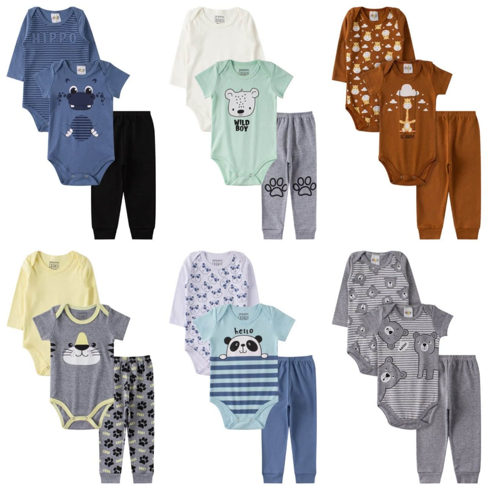 Baby Boys Bodysuits - 淺藍色 - 查看 1