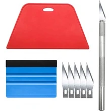 Wallpaper Smoothing Tool Kit Wallpaper Tools for Peel and Stick Contact Paper Hanging Vinyl Backsplash Window Film - White - View 1