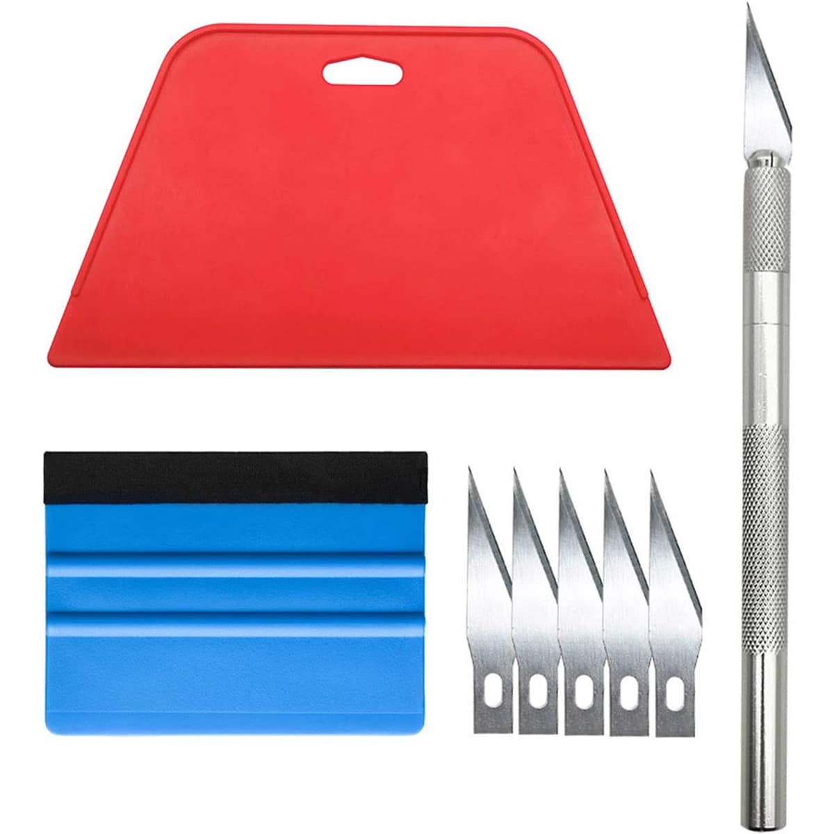 Wallpaper Smoothing Tool Kit Wallpaper Tools for Peel and Stick Contact Paper Hanging Vinyl Backsplash Window Film - White - View 1