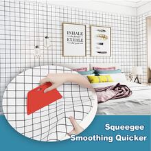 Wallpaper Smoothing Tool Kit Wallpaper Tools for Peel and Stick Contact Paper Hanging Vinyl Backsplash Window Film - White - View 6