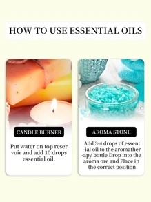 1pc Rose Fragrance Oil Soluble Aromatherapy Essential Oil Diffuser Diffuser Stone Aromatherapy Stove Aromatherapy Candle Humidifier Car Aromatherapy Home Aromatherapy Essential Oil Refill - Rose Red - View 9