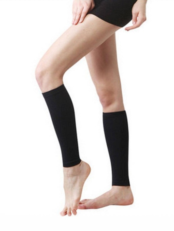 Set de 2 manguitos de compresión de 480 deniers para piernas, adecuados para el verano, protegen las piernas, adelgazan, aptos para correr, montar a caballo, fútbol, etc. Accesorios de gimnasio