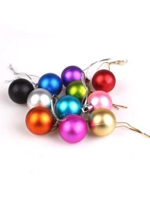 24pcs 12-color Christmas Ball Decoration For Christmas Tree - Pink - View 6