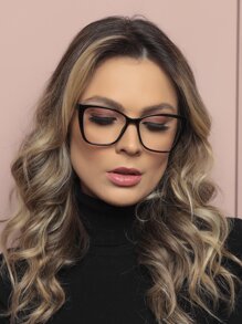 Women Eyeglasses - 黑色 - 查看 5