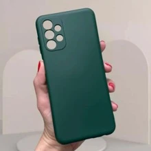 Case Capa Capinha Aveludada Compatível A13 4G e A32 G5 - Verde Militar - Visão 2