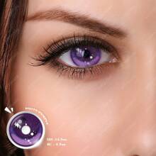 1 Pair Cosplay Color Contact Lenses Yearly Disposable 14.5mm - Purple - View 5