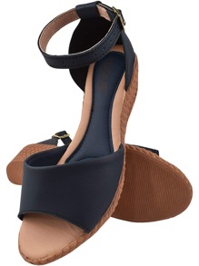 Women Heeled Sandals - 藏蓝色 - 查看 3