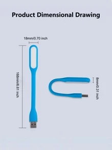 1入隨機顏色便攜式usb Led燈,適用於筆記型電腦、行動電源、筆記本和宿舍,led節能燈 - 彩色 - 查看 2