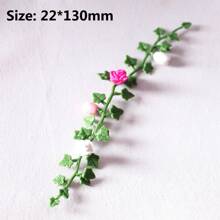 2入組娃娃屋微型花園裝飾用品,仿真花藤蔓和花莖 - 2 件套 - 查看 2
