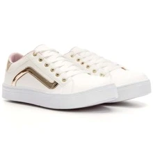 Women Wedge Sneakers - 白色 - 查看 4