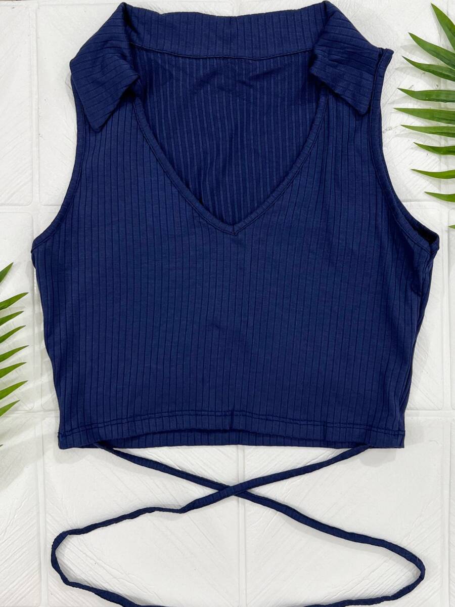 Women Tops - Navy Blue - View 1