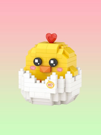 LOZ Chick Cute kawaii small animal micro-drilling building blocks for birthday gift desktop decoration to exercise hands-on ability