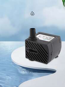 1個迷你黑色側吸式塑料水泵,適用於水族箱、魚池、瀑布、噴泉裝飾、水循環 - 黑色 - 查看 3