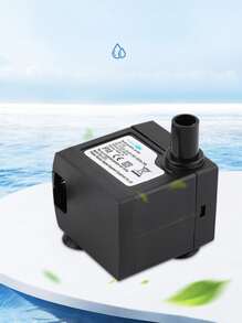 1個迷你黑色側吸式塑料水泵,適用於水族箱、魚池、瀑布、噴泉裝飾、水循環 - 黑色 - 查看 4