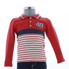 Playera para Niño Rojo de Manga Larga 3307 Tallas 2 a 16 Años - Rojo - Ver 2