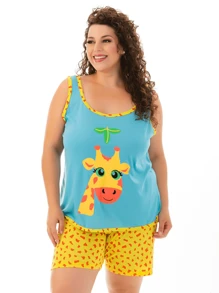 Women Pajama Sets - Màu vàng - Xem 1