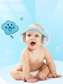 Babies Earmuffs With Noise Reduction And Protection, Prevent Hearing Damage, Improve Sleep - Blue - View 2