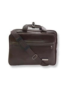 Men Briefcase - Rust Brown - View 1