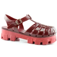 Women Heeled Sandals - Gỗ đỏ - Xem 2