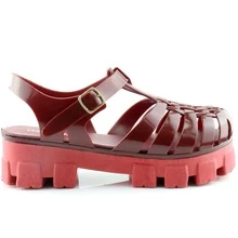 Women Heeled Sandals - Gỗ đỏ - Xem 3