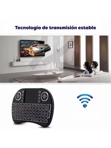 Mini Teclado Inalámbrico Usb Smart Tv Pc Tv Box Touchpad + ¡Regalo! - Azul - Ver 7
