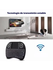 Mini Teclado Inalámbrico Usb Smart Tv Pc Tv Box Touchpad + ¡Regalo! - Rojo - Ver 7