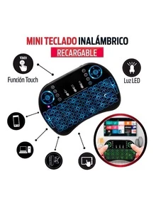 Mini Teclado Inalámbrico Usb Smart Tv Pc Tv Box Touchpad + ¡Regalo! - Rojo - Ver 6