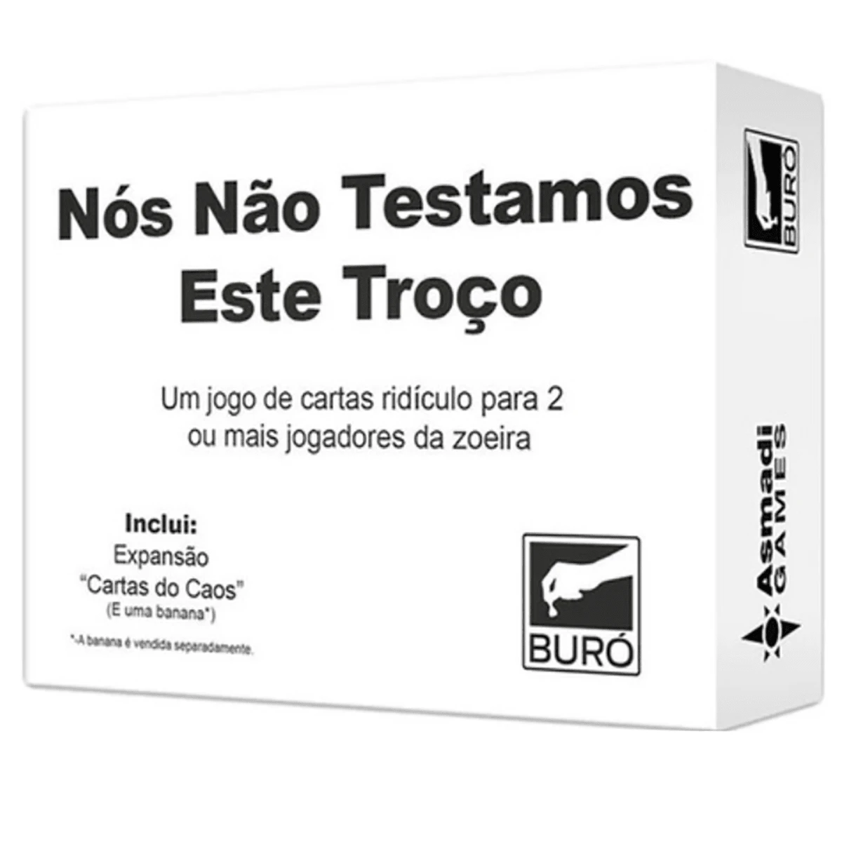 Jogo Cartas Nós Não Testamos Este Troço Buró Cards Tabuleiro - Preto e Branco - Visão 1