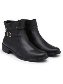 Women Fashion Boots - 黑色 - 查看 1