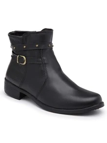 Women Fashion Boots - 黑色 - 查看 4