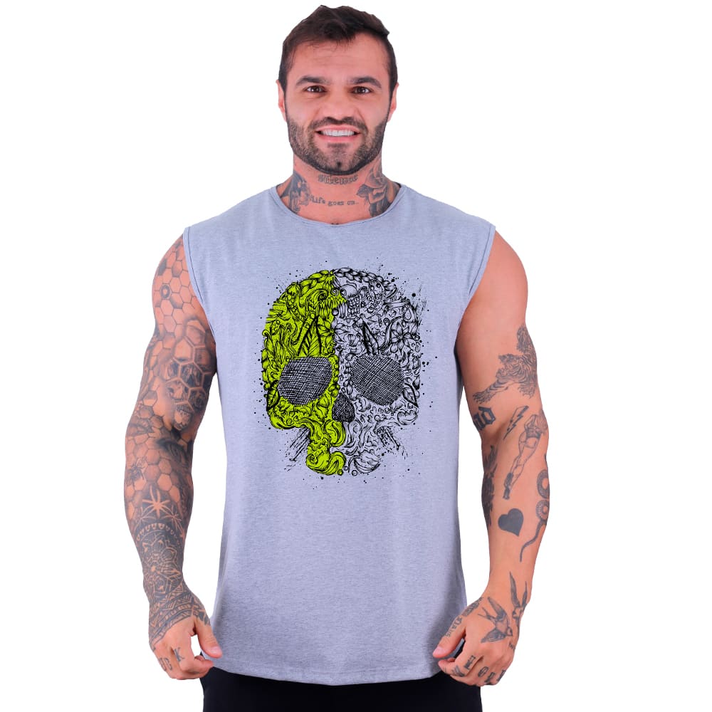 Men Sports Tees & Tanks - 淺灰色 - 查看 1