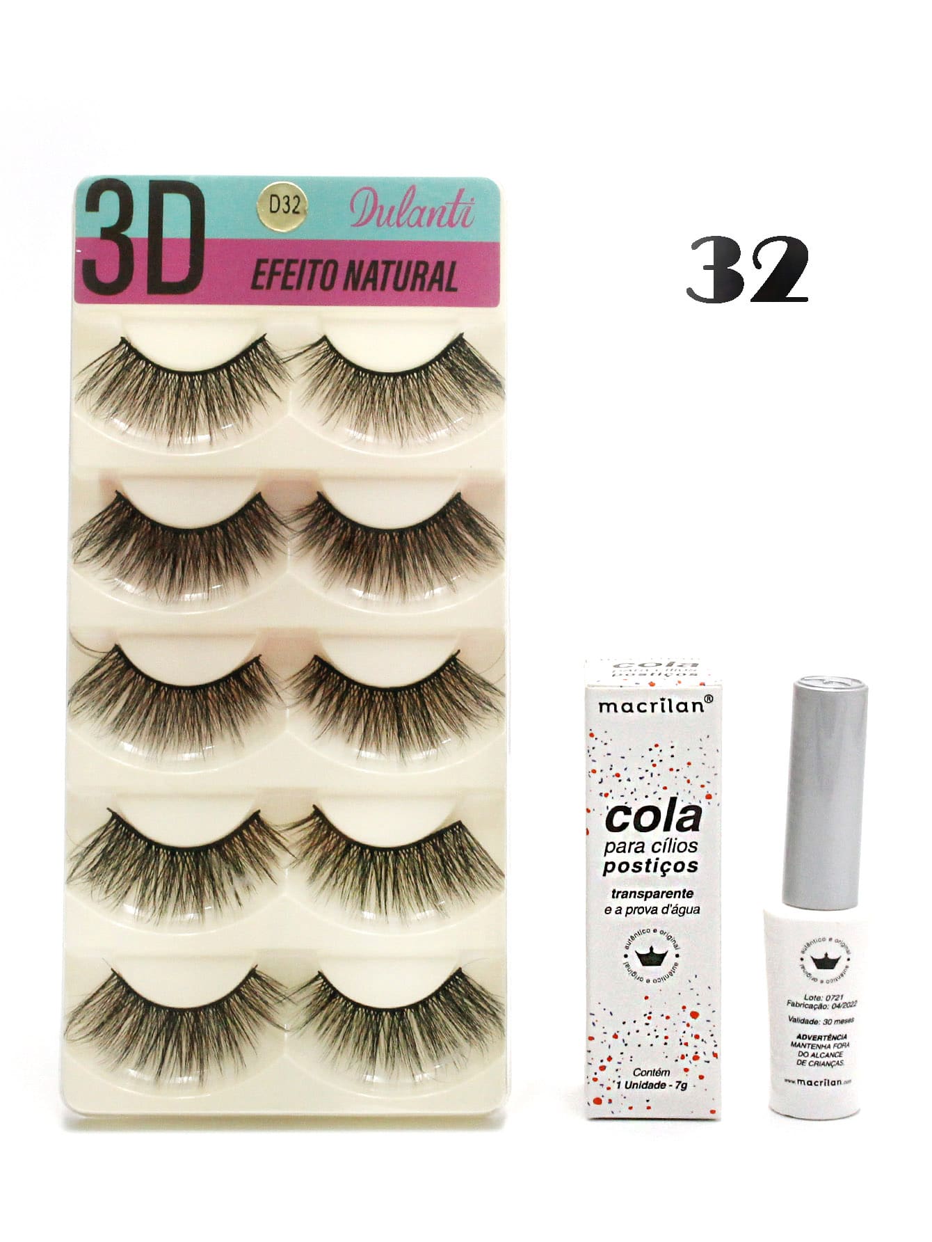 Eyelashes Set - 白色 - 查看 1