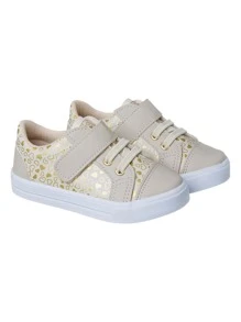 coffee with milk children's shoes Kids Flats - Beige - View 3